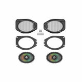Diamond Audio VSPJP69OE Speaker Upgrade Kit for 2018-Up Wrangler JL/Gladiator JT + Memphis SRX150.2 2-Channel Amplifier, 150 Watts
