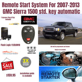 Remote Start System For 2007-2013 GMC Sierra 1500 std .key automatic