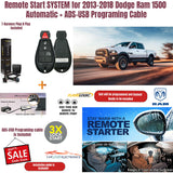 Remote Start SYSTEM for 2013-2016 Ram 1500 Automatic + ADS-USB Programming cable