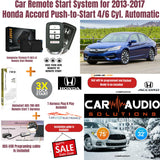 Car Remote Start System for 2013-2017 Honda Accord Push-to-Start 4/6 Cyl. Auto