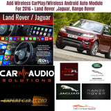Add Wireless CarPlay/Wireless Android Auto Module For 2016 + Land Rover ,Jaguar, Range Rover