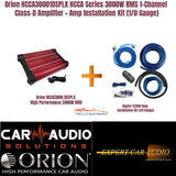 Orion HCCA30001DSPLX HCCA  3000W RMS Amplifier + Amp Installation Kit 1/0 Gauge