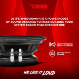 2 x DS18 8PRO400MR-4 8” Mid-Range Loudspeaker Max Power 400 Watts 4-Ohm High Sensitivity