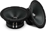 2 x DS18 8PRO400MR-4 8” Mid-Range Loudspeaker Max Power 400 Watts 4-Ohm High Sensitivity