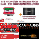 DS18 DBPX200 Digital Bass Processor Mexico Design + Orion CBA300013000 Watts MAX Mono Amplifier