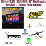 Stinger IX210 (HORIZON10) 10" Multimedia Receiver + License Plate Camera