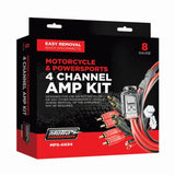 Motorcycle audio package for Harley Davidson, Speakers, 4 channel Amp, and parts